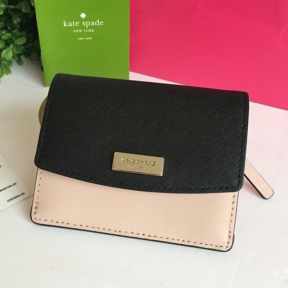 kate spade Handbags - Kate Spade Petty Laurel Way Rose Black wallet
